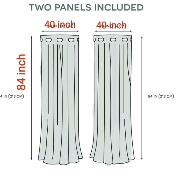 Stripe Navy and white curtains - Picture 2 of 5